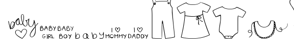 MTF Itty Bitty Baby font preview